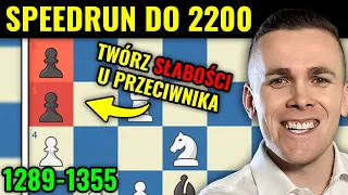 Twórz SŁABOŚCI U PRZECIWNIKA i graj lepiej w szachy! Speedrun do 2200 #4 | Michał Kanarkiewicz