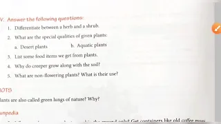 Exercises and Question Answer - Plants Around Us | Chapter - 2 EVS Class 3 #APS