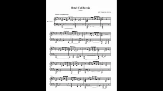 Hotel California - Piano Sheet Music Version - Nazareno Aversa