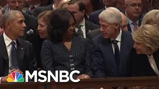 Watch Trump, Hillary Clinton, Obama Sit Together At Bush Funeral | The Beat With Ari Melber | MSNBC