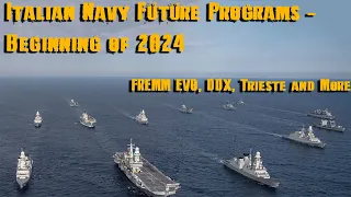 Italian Navy future programs - beginning of 2024