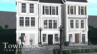 BLOXBURG | Town Series | EP 2 | Townhouse Build | Roblox Speed Build