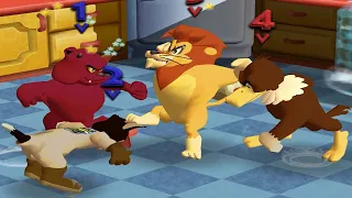 Tom and Jerry in War of the Whiskers HD Spike Vs Butch Vs Lion Vs Eagle (Master Difficulty)