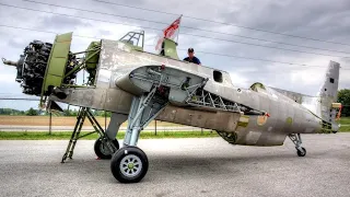 Nice BIG OLD WWII Aircraft Engines Start and Lovely Sound