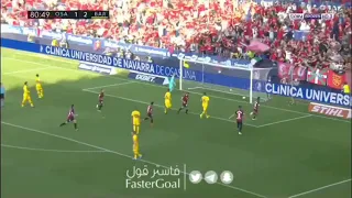 هدف اوساسونا الثاني على برشلونة 2-2