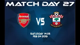 Arsenal vs Southampton 24-02-19