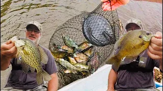 Bluegill fishing filling the basket