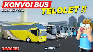 KONVOI BUS TELOLET BARU KE PUNCAK !! ROLEPLAY CDID UPDATE - Roblox Indonesia