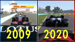 Evolution of F1 Games 2009 - 2020