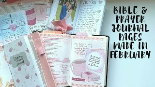 Bible Journaling & Scripture writing pages done in February | Creative Faith & Co.