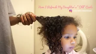 Toddler Curly Hair Routine -How I Refresh My Toddler's Natural Curls | Kid Friendly  | MELRWHITE