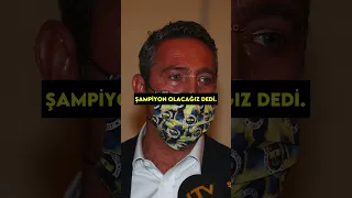 Ali Koç Öyle Bir Şey Dedi Ki.. 😱