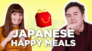 Foreign YouTubers Try Japanese McDonalds Happy Meal For The First Time