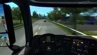 Euro Truck Simulator 2 - Scandinavia DLC - Mercedes Antos - Logitech G27