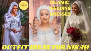 Muslim Bridal Gown | Islamic Wedding Dresses | Outfit Ideas for Nikah ° Arewa / Northern Bride Style