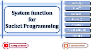 Socket Programming functions | TCP Socket Programing functions | UDP Socket Programing functions