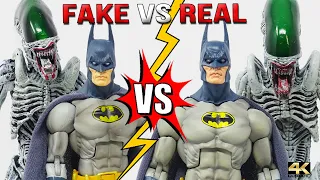 Neca Batman Vs. Aliens Fake VS Real Nycc Exclusive Unboxing