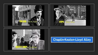 Chaplin Keaton Lloyd alley in Hollywood