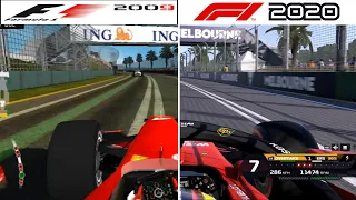 F1 Game Comparison (2009 - 2020 Gameplay Comparison)