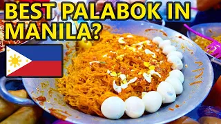 Filipino Street Food Tour! Underrated PANSIT PALABOK in QUIAPO MANILA? CHEAP Street Food Philippines