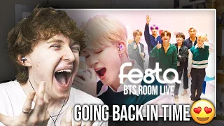 GOING BACK IN TIME! (BTS (방탄소년단) BTS ROOM LIVE | 2021 FESTA Reaction)