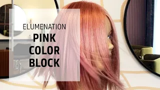 Pink Color Block Hair Color | Elumenation | Goldwell Education Plus