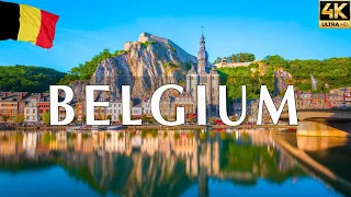 VOLANDO SOBRE BELGIUM 4K | Increíble paisaje natural hermoso con música relajante | VÍDEO 4K UHD