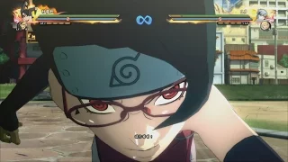 Naruto Ultimate Ninja Storm 4 Road to Boruto - New Sarada Uchiha DLC Complete Moveset 1080p