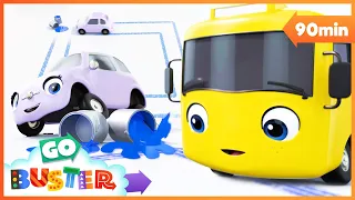 Buster Teaches Shapes | Go Buster - Bus Cartoons & Kids Stories