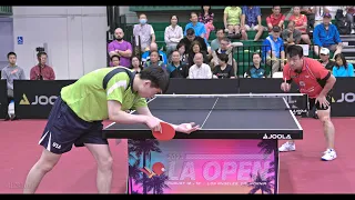 2023 LA Open Table Tennis Tournament (SF) - Wang Zhen (Eugene) vs Ma Jinbao  [4K 60fps]