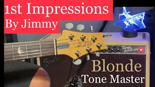 Jimmys￼ 1st impression  Blonde Twin Reverb Tone Master @fender @prsguitars