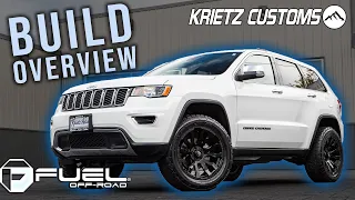 BUILD OVERVIEW: 2019 Jeep Grand Cherokee w/ 2.5 Inch Lift Kit, 20x9 Fuel Blitz │ Krietz Customs
