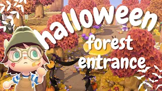 entrance to the spooky fairy woods! 🎃 | speed decorating | acnh