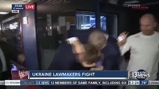 Ukraine lawmakers get in a fight