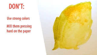 How to AVOID MUDDY COLORS /Beginner watercolor tutorial