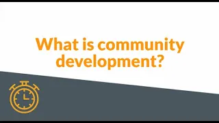 What is community development?