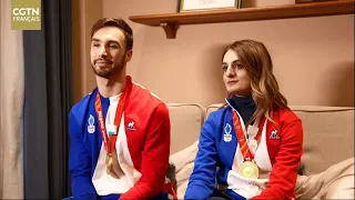Gabriella Papadakis et Guillaume Cizeron, duo français de danse sur glace, brillent aux JO 2022