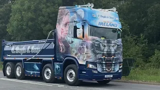 Truckfest Malvern 2023/late leaving,customised trucks,v8,loud horns