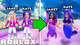 We played as Mermaids on Roblox! 🧜‍♀️ | Mermaid Life