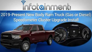 2019+ Ram 1500 2500 3500 Heavy Duty - Digital 7" Speedometer Cluster Upgrade - Easy DIY Install!