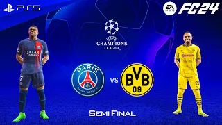 FC 24 - PSG vs. Borussia Dortmund | Champions League Semi Final 2024 | PS5™ [4K60]