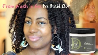 From Wash 'N Go to Braid Out feat. Design Essentials Curl Stretching Cream