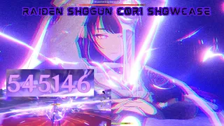 Showcase [No Buff] C0 R1 Raiden Shogun 500K Nuke [ Genshin Impact ]