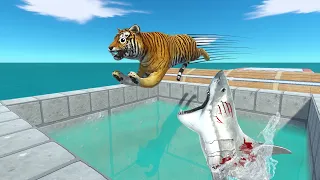 Extreme Challenge: Death Jump Challenge (Sharks) | Arbs - Animal Revolt Battle Simulator 🔥