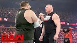 Brock Lesnar confronts Samoa Joe After Raw June 5  2017