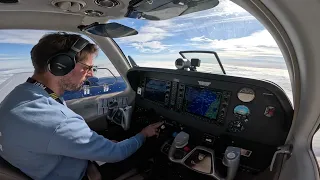 Very bumpy landing in the Bahamas and inside tour of my Baron G58