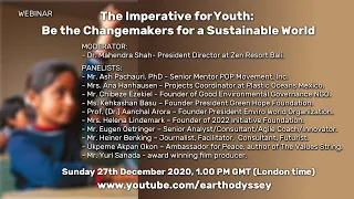 Webinar 7: The Imperative for Youth: Be the Changemakers for a Sustainable World