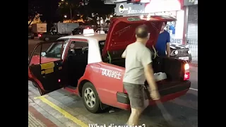 Taxi driver threatens couple - Hong Kong