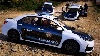 CONFRONTO NA FAVELA | INVESTIGADOR PCERJ | GTA 5 POLICIAL