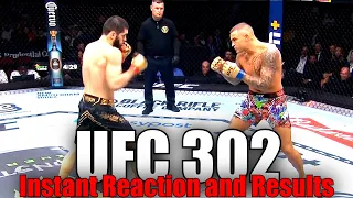 UFC 302 (Islam Makhachev vs Dustin Poirier): Reaction and Results